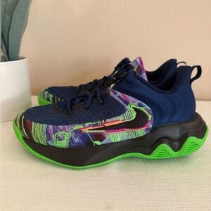 New Nike Blue Multicolor Athletic Sneakers